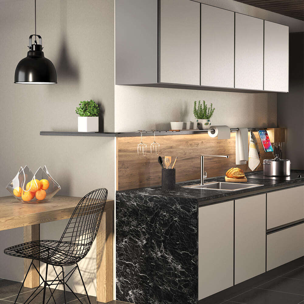 Freedom 03 Ossicolor | Barra accessoriabile in alluminio con LED integrato