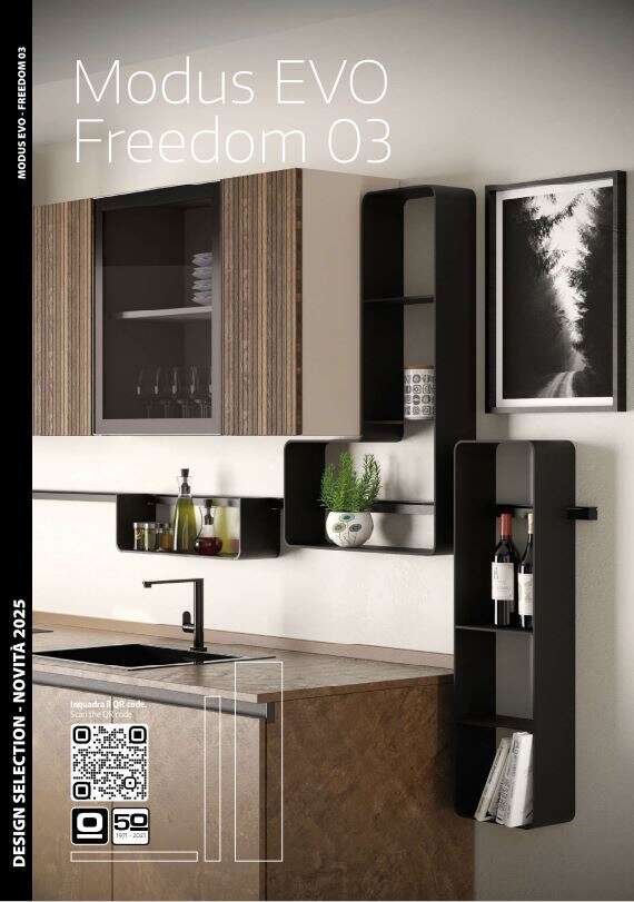 Modus EVO Freedom 03 – Accessori modulari per boiserie cucina | Ossicolor
