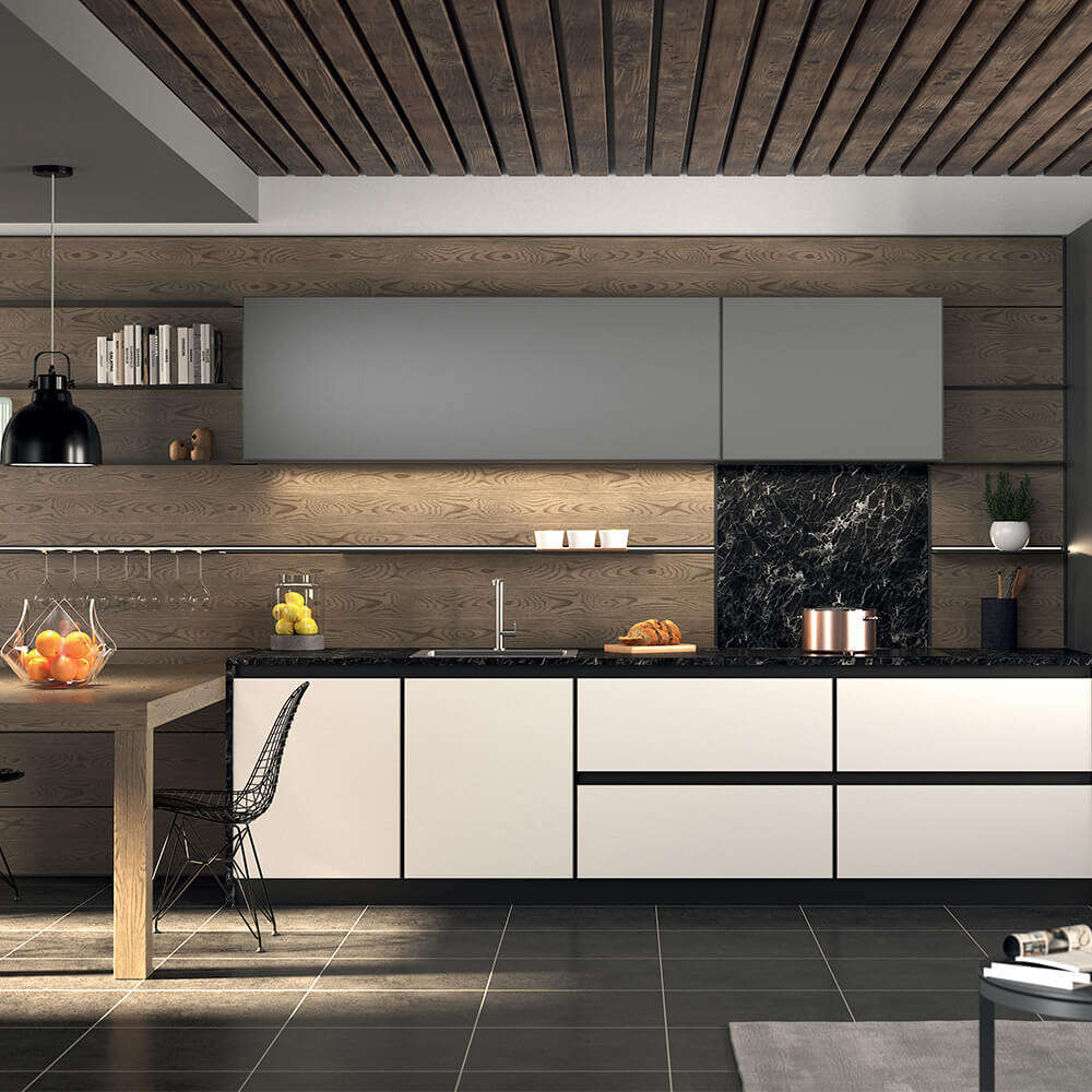 Line 03 Ossicolor | Sistema boiserie modulare in alluminio