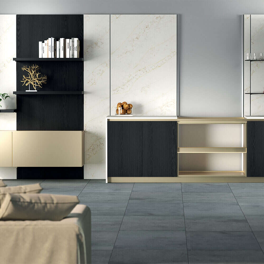 Vertical 10 Ossicolor | Sistema boiserie strutturale in alluminio